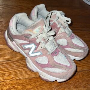 New Balance Kids Shoes in Pink and White
